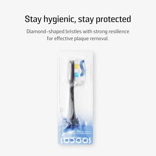 Soocas Multiclean Classic Clean Electric Toothbrush Replacement Heads, Compatible with Both NEOS II and NEOS II Ultra, 2 Brush Heads, Dark Violet - Image 5