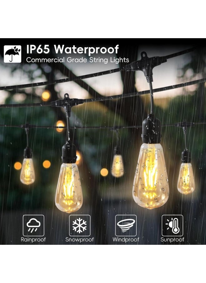 Generic Outdoor String Light Cable Without Bulbs E27 Socket Festoon Light Cord, IP65 Waterproof Patio String Lighting Connectable Hanging Cable for Garden,  - Image 4