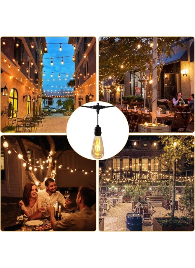 Generic Outdoor String Light Cable Without Bulbs E27 Socket Festoon Light Cord, IP65 Waterproof Patio String Lighting Connectable Hanging Cable for Garden,  - Image 5