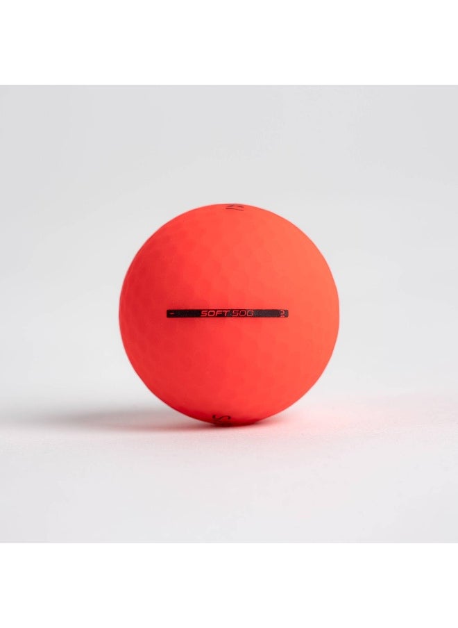 Inesis Inesis BY DECATHLON,Golf Balls X12 - Inesis Soft 500 Matte Red  - Image 1
