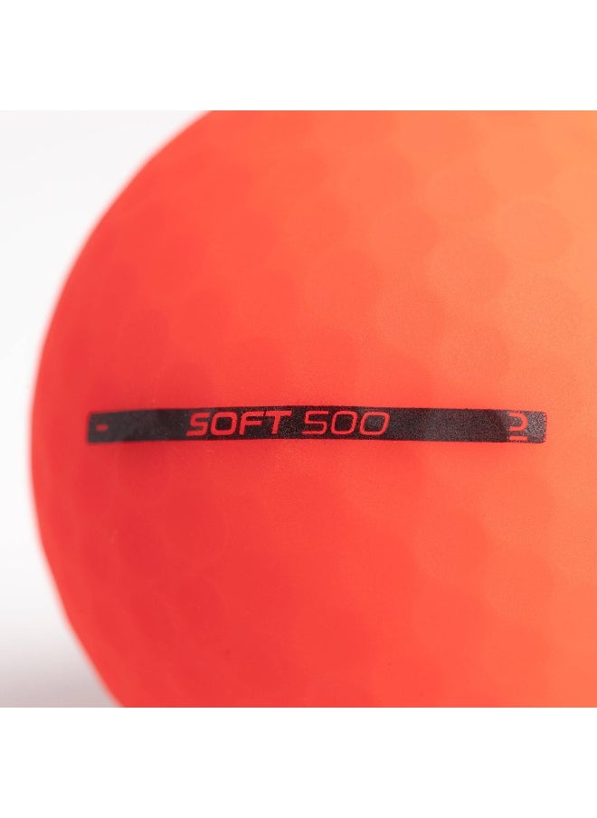 Inesis Inesis BY DECATHLON,Golf Balls X12 - Inesis Soft 500 Matte Red  - Image 2