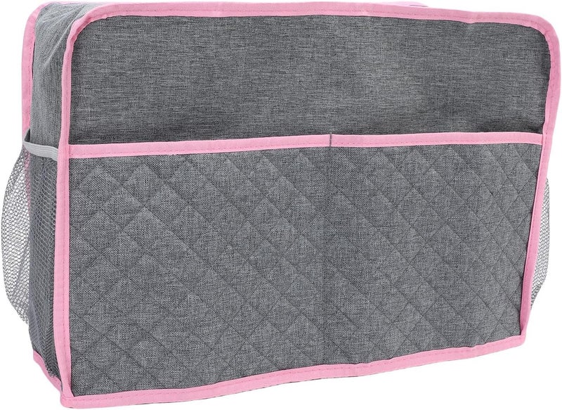 Focket Sewing Machine Cover, Water Proof Dust Proof Canvas with Storage Pockets for Sewing Machines (Grey) - Image 1