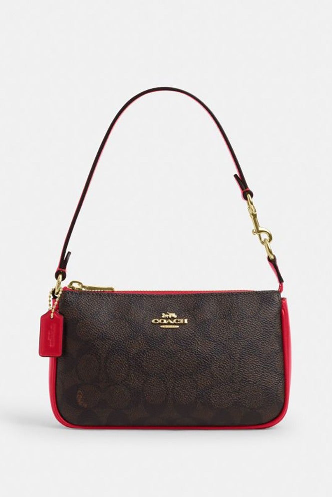 كوتش اوت ليت كوتش حقيبة كتف بشعار كلاسيكي بشعار Presviewia مزدوج اللون NOLITA 19 - Image 1