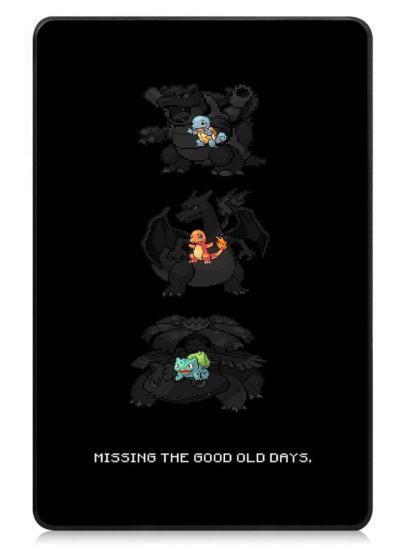 Theodor Protective Flip Case For Samsung Galaxy Tab S9 FE Plus With Trifold Stand Auto Wake Sleep Shockproof Cover pokemon-blue-dragon  - Image 1
