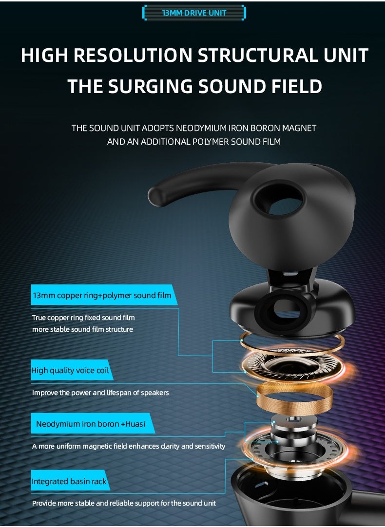 piva - BIVA S6C-G Wired Surround Gaming Headset Built-in Sound Card RGB Lighting for Fun During Use and Multi-directional Microphone Comfortable for Ears and Skin with Type-C Cable for Android Mobiles, iPhone 15, iPhone 16 and iPad with Type-C Cable - Image 1