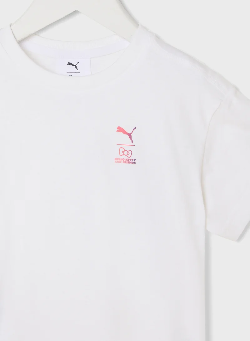 PUMA Kids Hello Kitty & Friends Relaxed Graphic T-Shirt