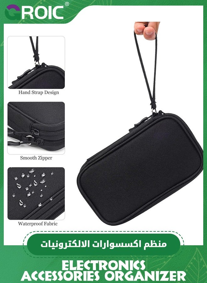 GROIC Electronics Accessories Organizer Pouch Bag, Travel Universal Organizer for Cable, Charger, Phone, SD Card, Business Travel Gadget Bag - Image 5