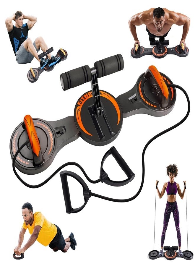KRLZ Push Up Board Equipment 4 in 1 Portable Push Up Handles for Home Gym Fitness | Resistance Trainers | 2 Pull Rope Resistance Band - Image 1