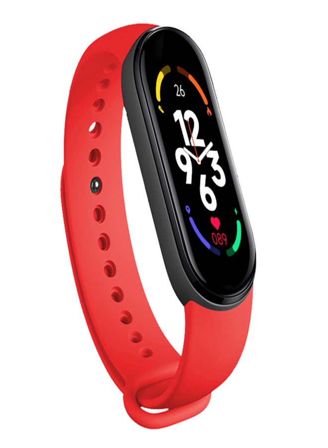 M7 Smart Bracelet 0.96 inch LED Screen Support Heart Rate Blood Pressure Blood Oxygen Sleep Monitoring Information Reminder Red - Image 1