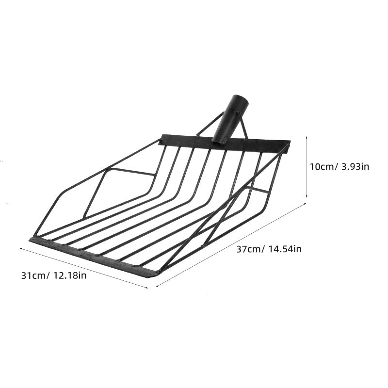 Metal Garden Soil Scooper Corn Shovel Portable Hand Tool for Farming Harvesting - Image 3