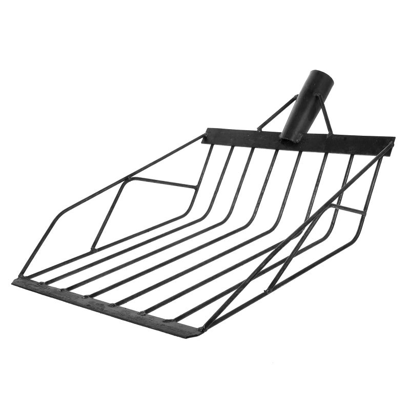 Metal Garden Soil Scooper Corn Shovel Portable Hand Tool for Farming Harvesting - Image 2