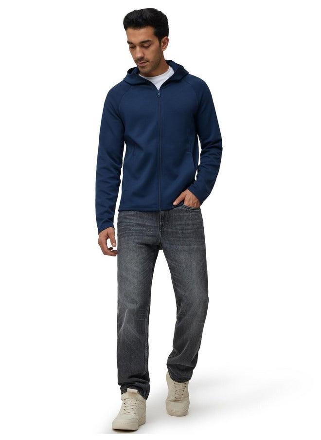 XYXX - XYXX Men Cotton Rich Hoodies, Regular Fit, Solid, Pack of 1, MB11HD02L, Midnight Blue, L - Image 1
