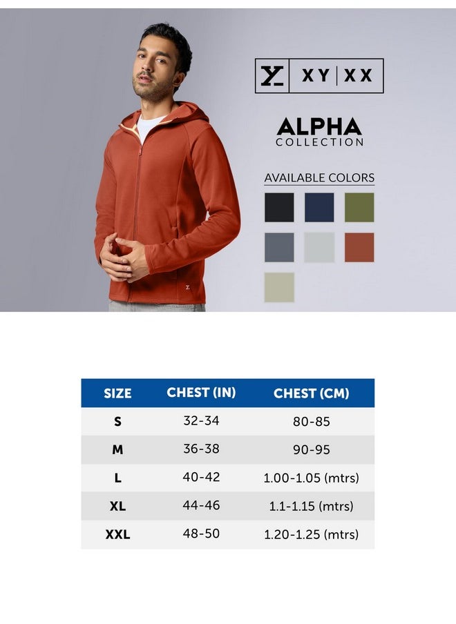 XYXX - XYXX Men Cotton Rich Hoodies, Regular Fit, Solid, Pack of 1, MB11HD02L, Midnight Blue, L - Image 1