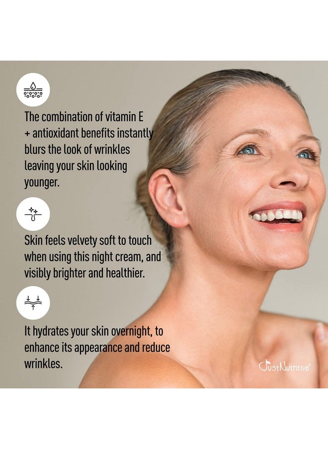 Just Nutritive - Antiaging Night Facial Cream Best Night Cream For Awesome Looking Skin Anti Wrinkle Cream Anti Aging Night Cream For Face Anti Aging Skin Care 2Oz - Image 1