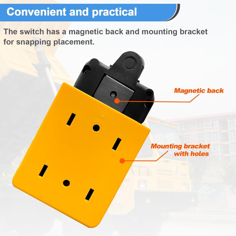 mxuteuk Dump Trailer Remote Control Switch 12V DC Trailer Up and Down Control Switch for Lift Gate Truck Tipper Trailer Hoist G018 - Image 5