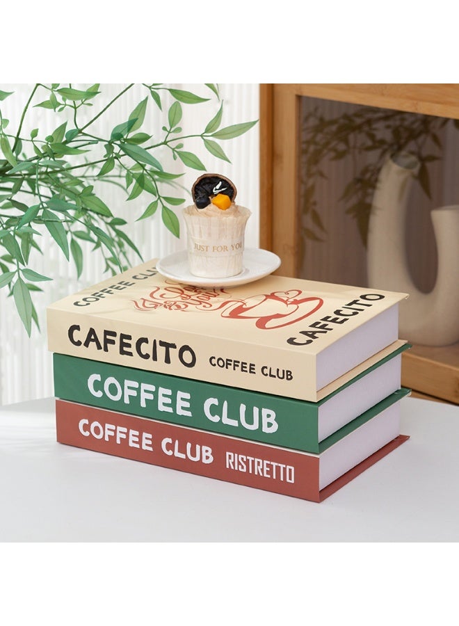 NIBEMINENT 3 Pcs Decorative Faux Books for Home Decor – Modern Fake Books for Coffee Table, Bookshelf & Bedroom, Stacked Book Set for Aesthetic Decor - Image 2
