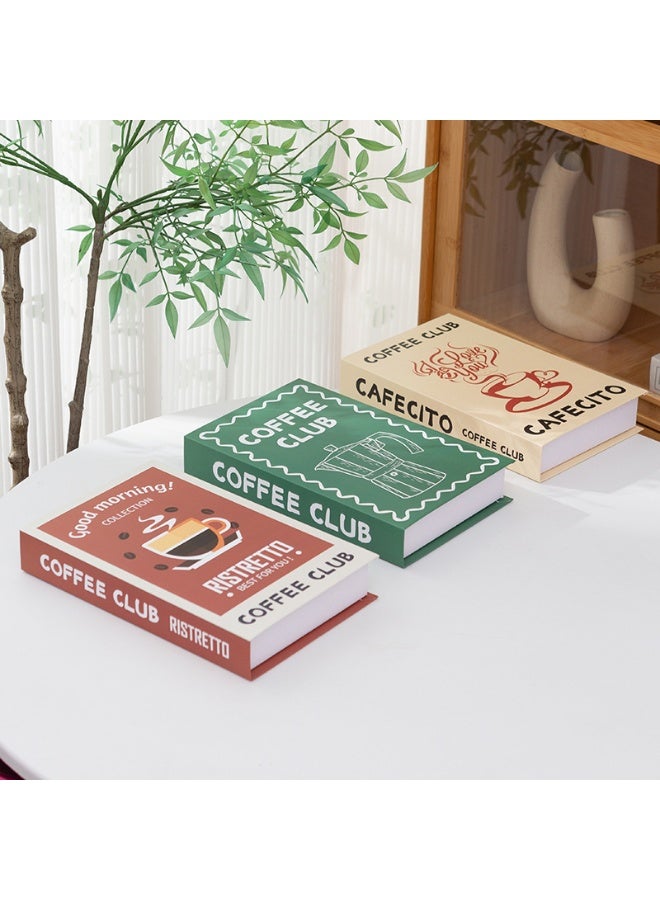 NIBEMINENT 3 Pcs Decorative Faux Books for Home Decor – Modern Fake Books for Coffee Table, Bookshelf & Bedroom, Stacked Book Set for Aesthetic Decor - Image 3