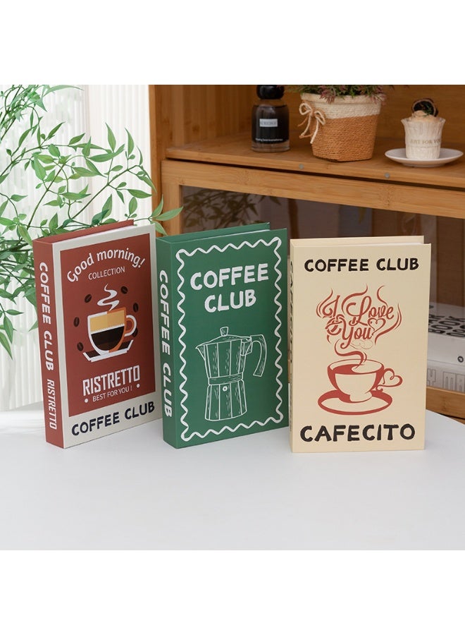 NIBEMINENT 3 Pcs Decorative Faux Books for Home Decor – Modern Fake Books for Coffee Table, Bookshelf & Bedroom, Stacked Book Set for Aesthetic Decor - Image 1