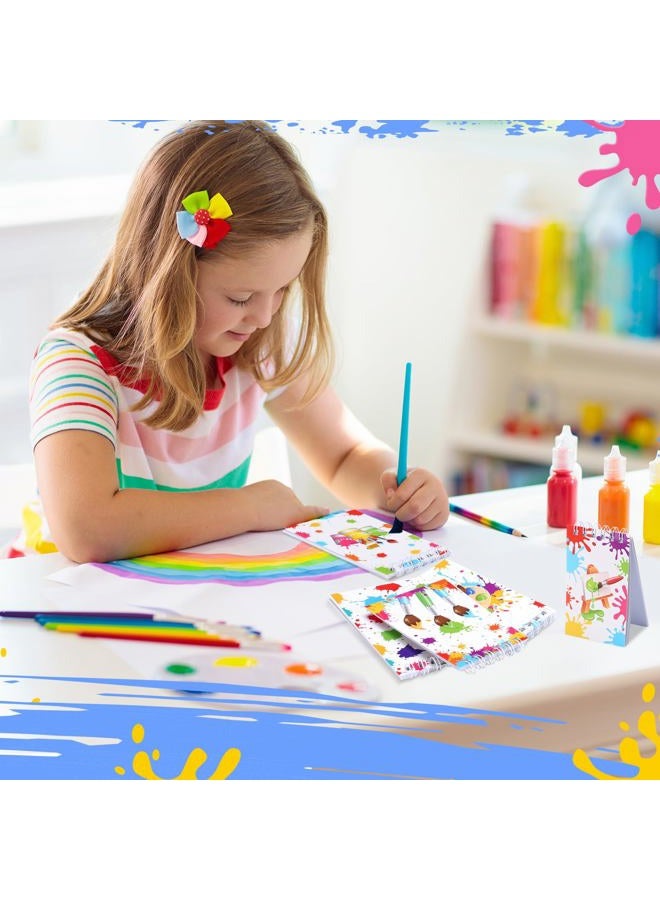 Faccito 24 Pieces Art Painting Party Mini Notebooks Paint Art Party Favors Art Paint Spiral Notepads Art Theme Party Small Pocket Notepads for Kids Paint Birthday Party Classroom Rewards Supplies - Image 5