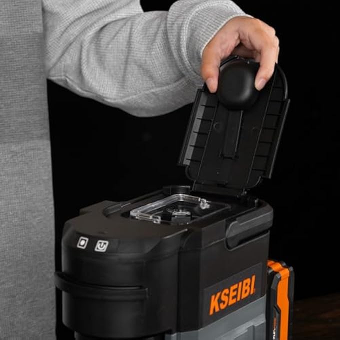 KSEIBI 710276 20V Cordless Coffee Machine BlackGrey - Image 3