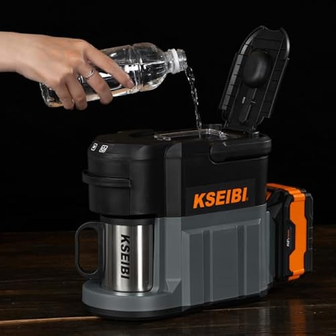 KSEIBI 710276 20V Cordless Coffee Machine BlackGrey - Image 5