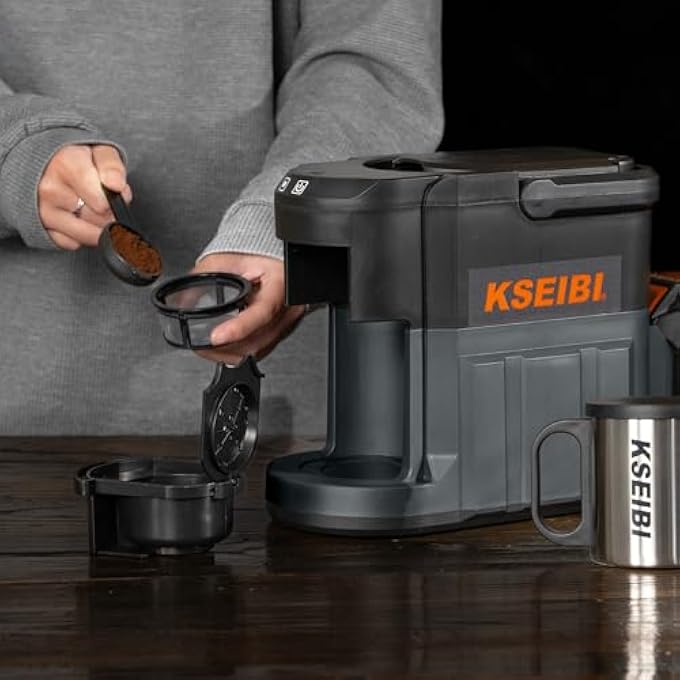 KSEIBI 710276 20V Cordless Coffee Machine BlackGrey - Image 4