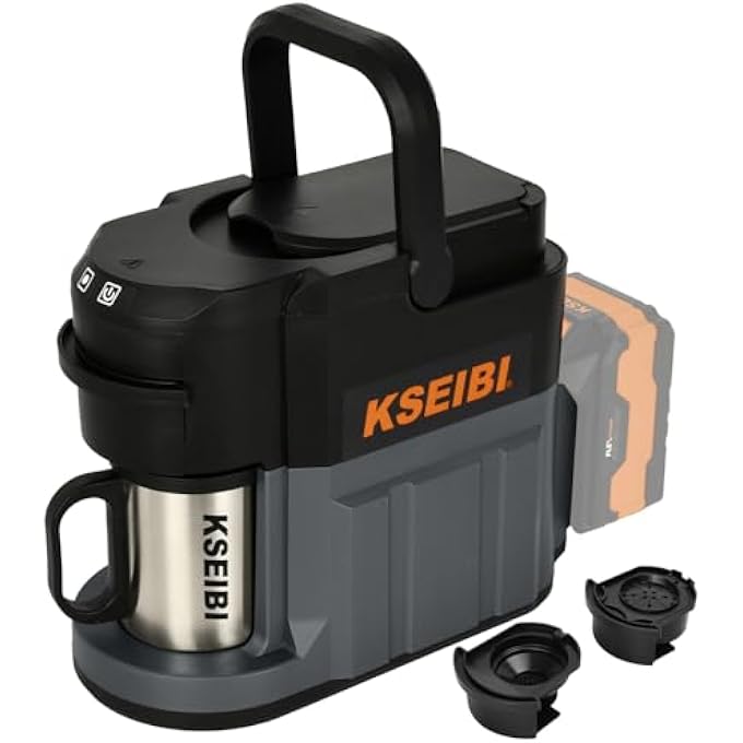 KSEIBI 710276 20V Cordless Coffee Machine BlackGrey - Image 1
