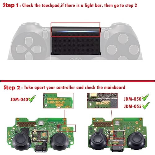 eXtremeRate Clown Hahaha Ghost Replacement Faceplate Touchpad Cover Redesigned Housing Shell Case Touch Pad Compatible with PS4 Slim Pro Controller JDM040050055 Controller NOT Included - Image 3