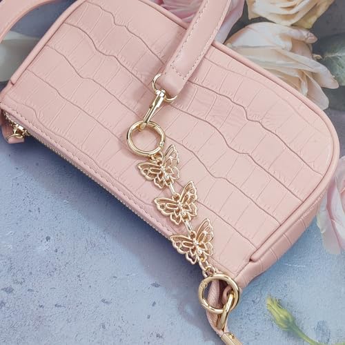 cioatu Women Bag Extender Chain Purse Strap Extenders for Women Bag Purse Accessories Bag Charms for Handbags Purse Bag Making Supplies (1x Butterfly) - Image 4