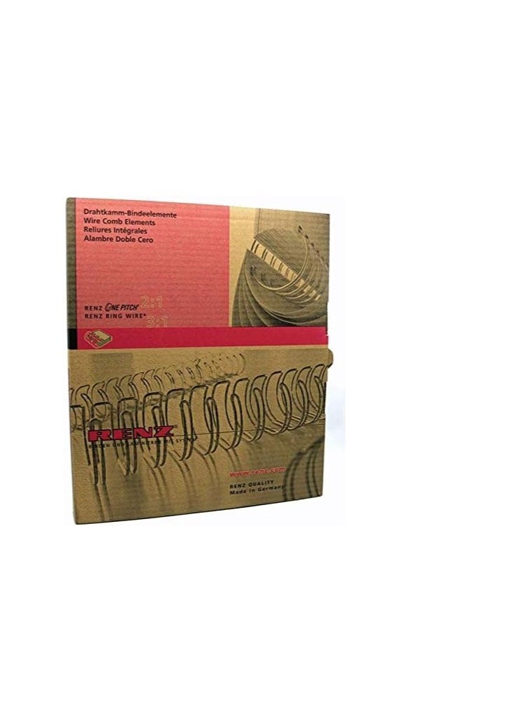 RENZ 100-Pieces Binding Wire A4 3:1 11mm 7/16" Black  - Image 2