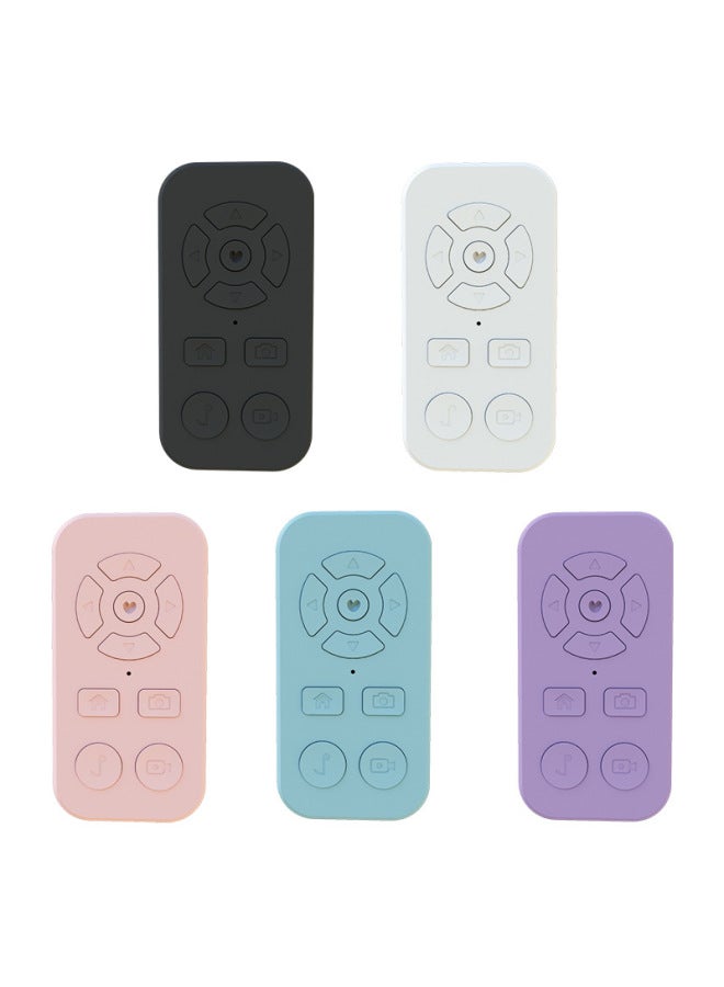 Bluetooth Remote Control Charging 9-key Multi-function Photo E-book Page Turning Brush Short Video Remote Selfie-Color:DY10 Nine-key Pearl Bag Lanyard With Loop (color Remarks)  - Image 5