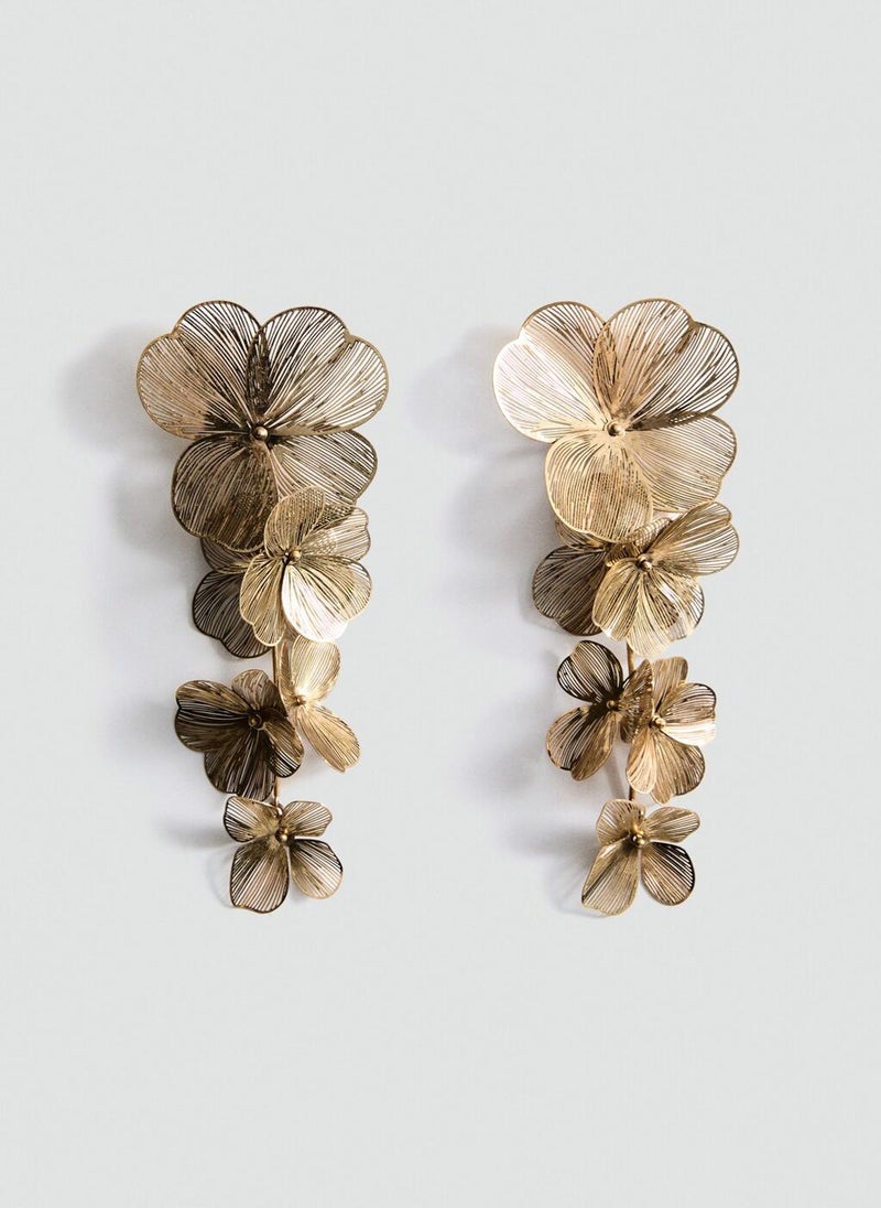 MANGO - Hanging Floral Earrings - Image 1