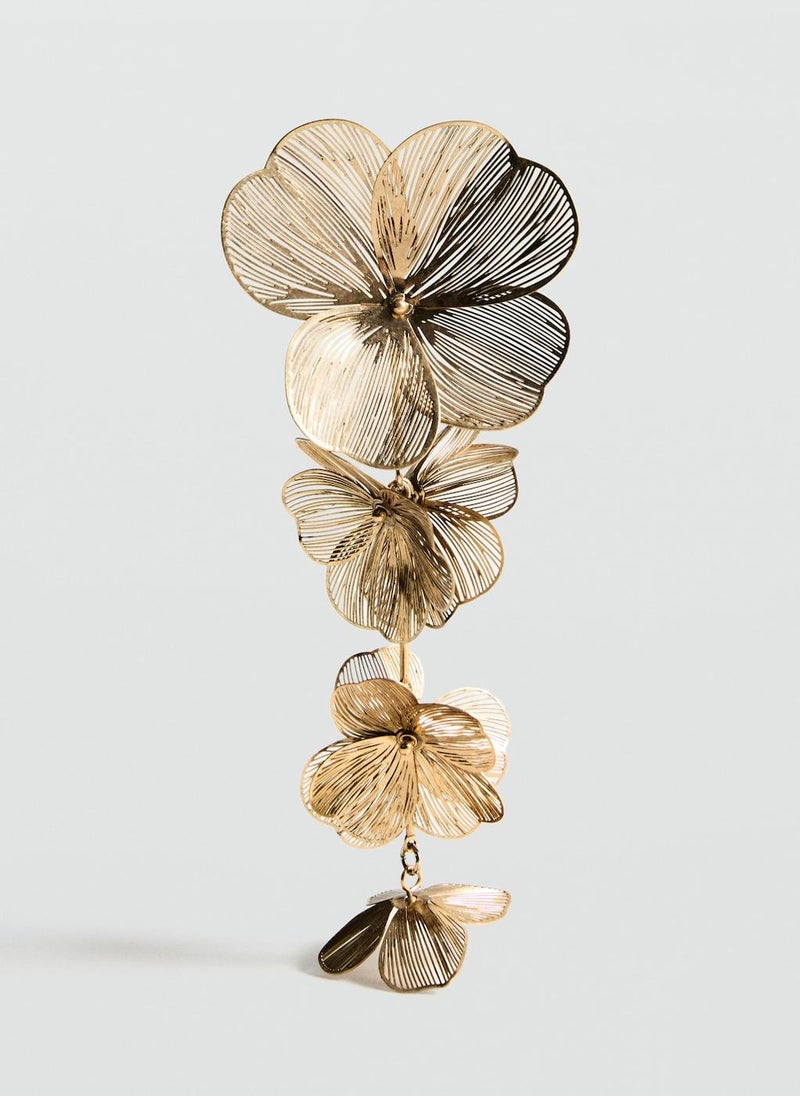 MANGO - Hanging Floral Earrings - Image 1