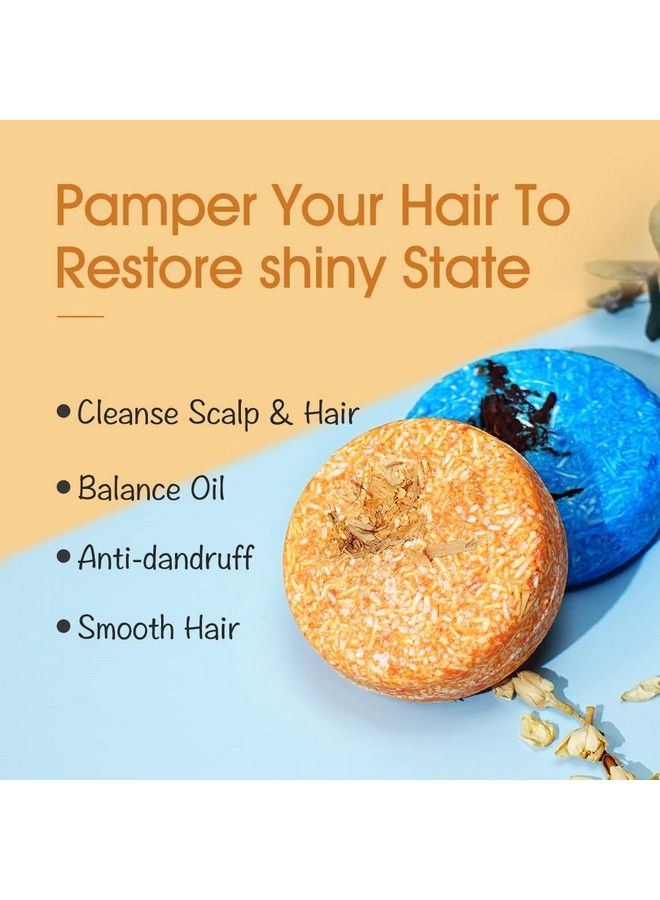 LIYALAN Shampoo Bar For Hair Solid Soap(2 Pack) Rosemary And Jasmine Organic Shampoo Bardeep Cleansing Hair Shampoo For Fine & Oily Hair - Image 4