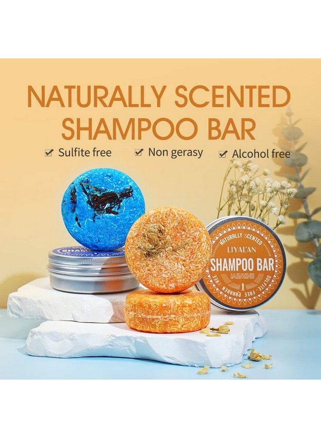 LIYALAN Shampoo Bar For Hair Solid Soap(2 Pack) Rosemary And Jasmine Organic Shampoo Bardeep Cleansing Hair Shampoo For Fine & Oily Hair - Image 3