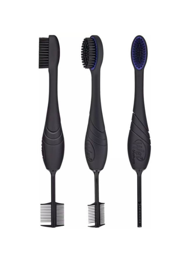 Wet brush Pro Custom Care Triple Edge Styler, Textured Hair, Baby Hair, Toothbrush, Nylon Bristles  - Image 2