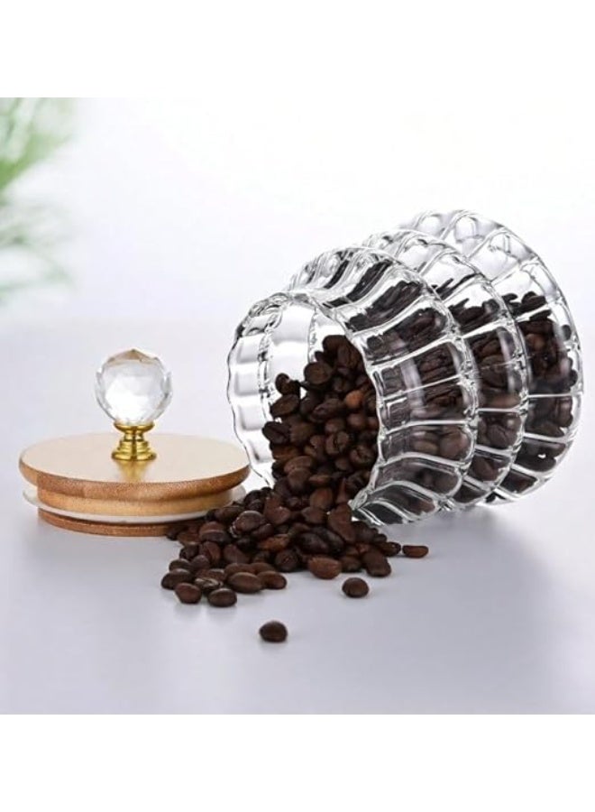 سبيس شوب برطمان زجاجي بغطاء من الخشب (قطعة واحدة)  - Image 3