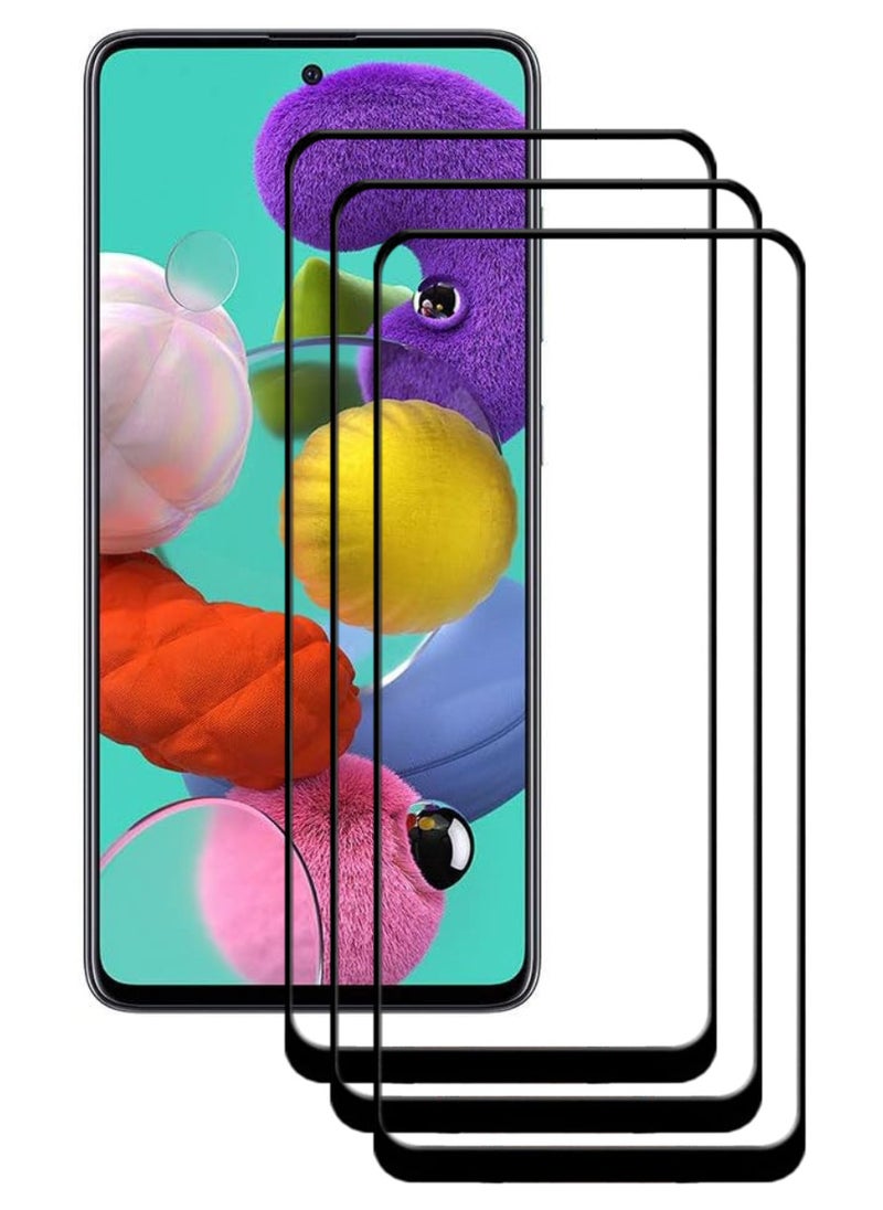 ACLIX 3 Pieces Antistatic ESD Dustproof Premium Quality High Definition Tempered Glass Screen Protector Designed For Samsung Galaxy A51 - Image 1