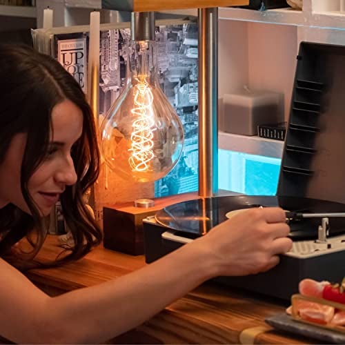 Victrola Re-Spin – Sustainable Suitcase Vinyl Record Player, 3-Speed (33 1/3, 45 & 78 RPM), Belt-Driven Bluetooth Turn Table with Built-in Bass Radiator, 3.5mm Headphone Jack (Gray) - Image 2