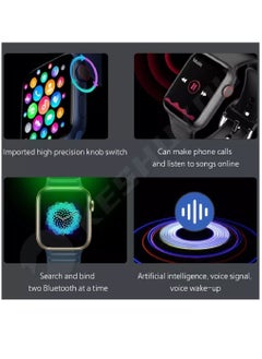 Zoom Plus Bluetooth Call Sports Fitness Tracker Heart Rate Monitor Waterproof Smartwatch For IOS Android Black  - Image 4