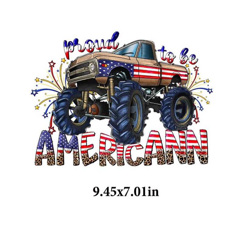 Adonisaon Independence Day Heat Transfer Iron on Patches 4th of July Iron on Vinyl for Clothing Patriotic Iron on Stickers 6 Sheets Flag Decorative Patches America Appliques for Clothes Decoration - Image 5