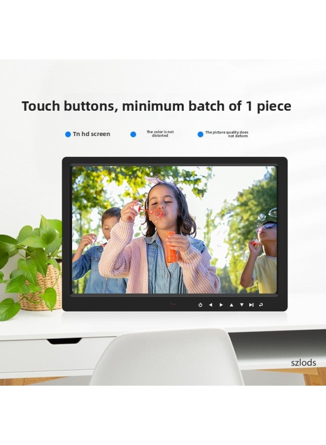 Direct Supply Of 15 Inch 15.4 Inch HD Digital Photo Frame Electronic Photo Album Touch Button Picture Video Advertising Machine-Color:15.4inch Black Touch Buttons - Image 2