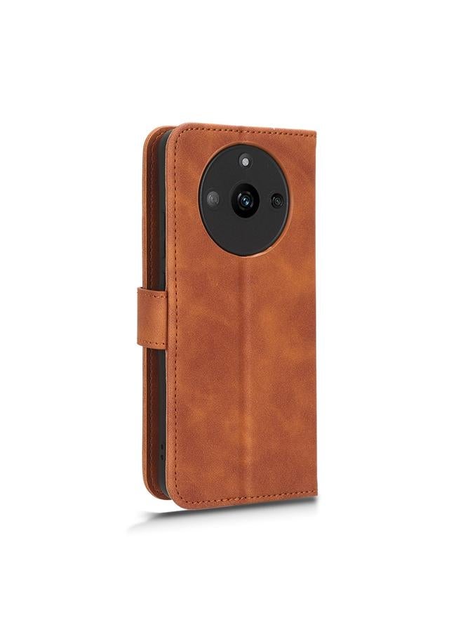 S-TOP Case For Realme 11 Skin Feel Magnetic Flip Leather Phone Case - Image 3