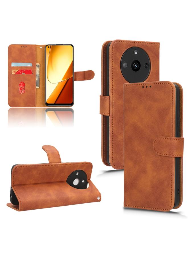 S-TOP Case For Realme 11 Skin Feel Magnetic Flip Leather Phone Case - Image 1