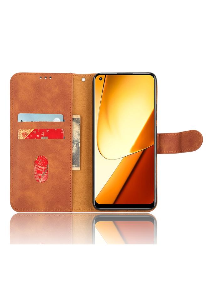 S-TOP Case For Realme 11 Skin Feel Magnetic Flip Leather Phone Case - Image 4