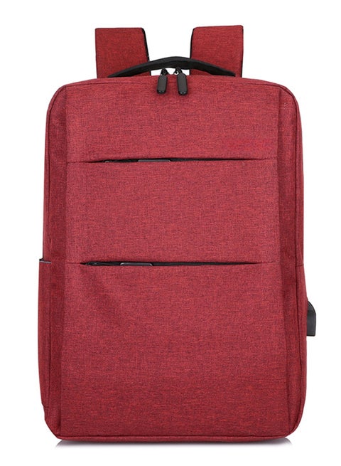 NOVOLAN Laptop Backpack 15 16 Inch, Slim Durable Laptop Bag with USB Charging Port, Water Resistant Backpack Men's Computer Backpack with USB Notebook Backpack Business Casual Backpack 15" 16"(Red)