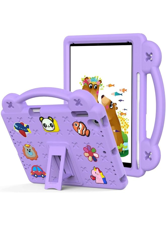 erorex Kids Case Compatible With Ipad 6Th 5Th Generation 9.7" (2018 2017) Shockproof Lightweight Eva Protective Sleeves With Stand And Handle For Ipad Air 2 Ipad Pro 9.7 Ipad Air 1 Light Purple  - Image 1