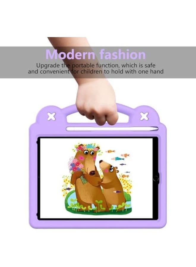 erorex Kids Case Compatible With Ipad 6Th 5Th Generation 9.7" (2018 2017) Shockproof Lightweight Eva Protective Sleeves With Stand And Handle For Ipad Air 2 Ipad Pro 9.7 Ipad Air 1 Light Purple  - Image 4