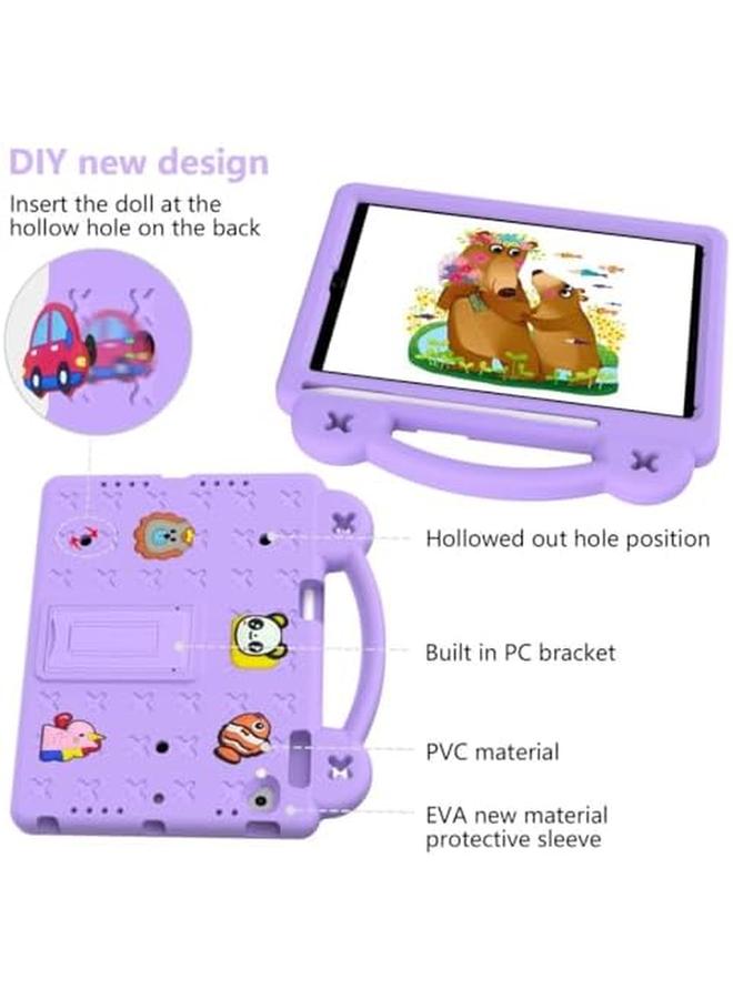 erorex Kids Case Compatible With Ipad 6Th 5Th Generation 9.7" (2018 2017) Shockproof Lightweight Eva Protective Sleeves With Stand And Handle For Ipad Air 2 Ipad Pro 9.7 Ipad Air 1 Light Purple  - Image 5