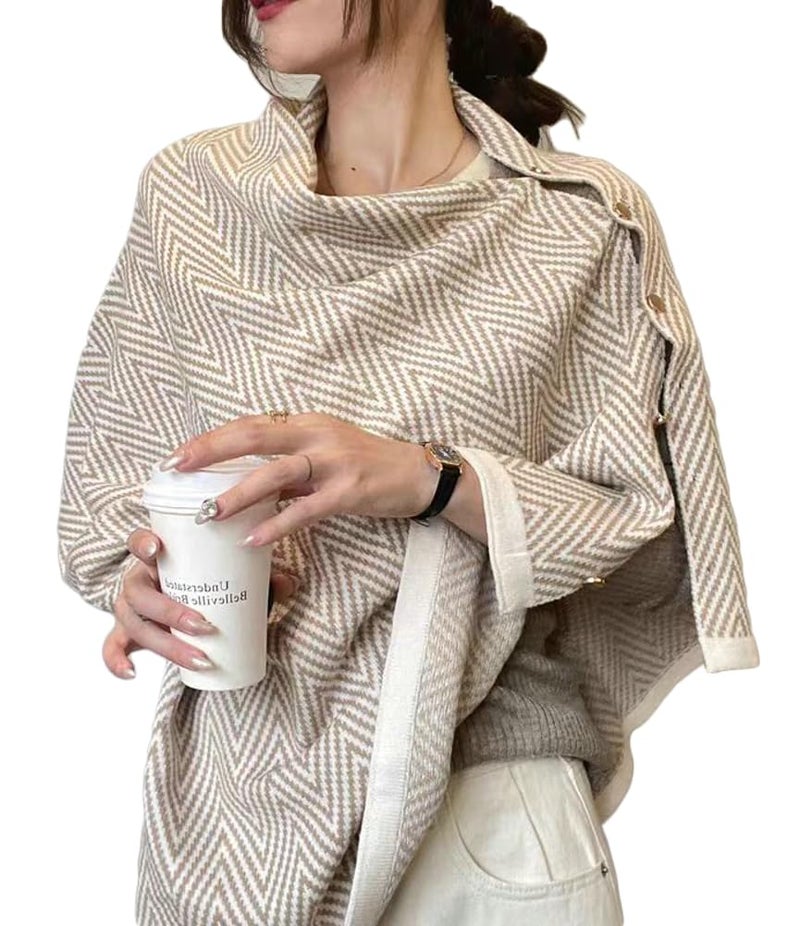 Upbull Pashmina Shawl Wraps Women Cute Knitted Shawls and Wraps Cardigan Cape Wool Cashmere Shoulder Top Sweater Shawl Scarf 2025 - Image 1